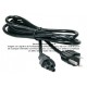 Cable eléctrico de energía en trébol NEMA 5-15P a C5 Coupler para laptop 1.8 m
